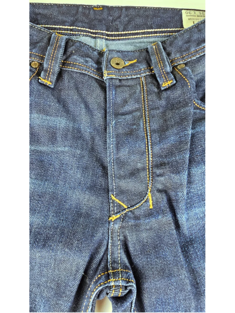 Diesel Larkee Jeans Mens 31x30 Blue Denim Regular Straight 0073N Button Fly